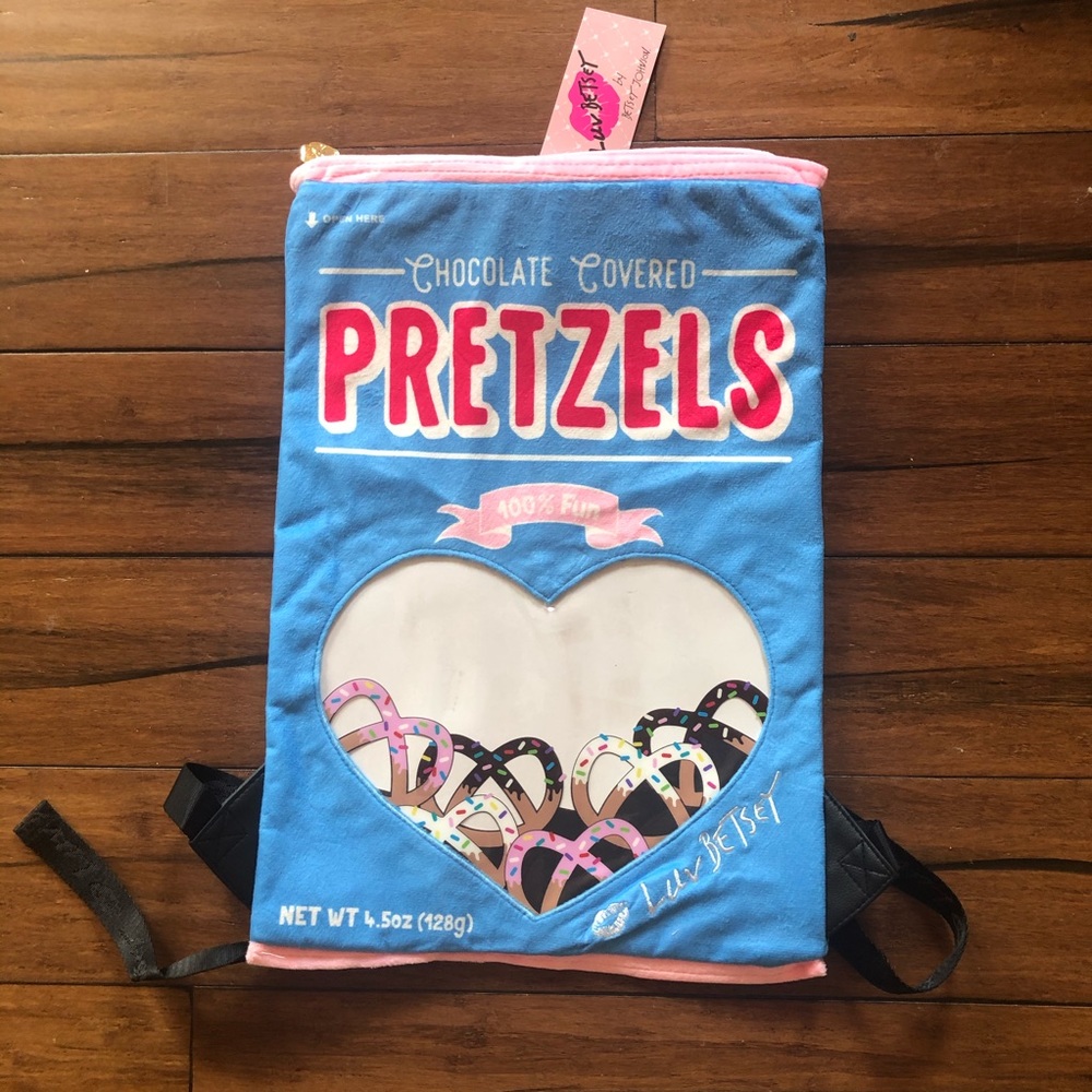 NWT Luv Betsey Johnson Chocolate Pretzels Backpack